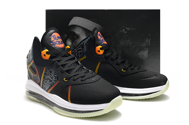2021 Nike Lebron 8 Black Orange Yellow Blue Shoes